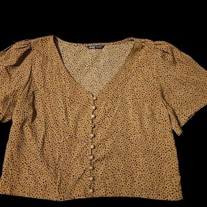 Leopard print crop top